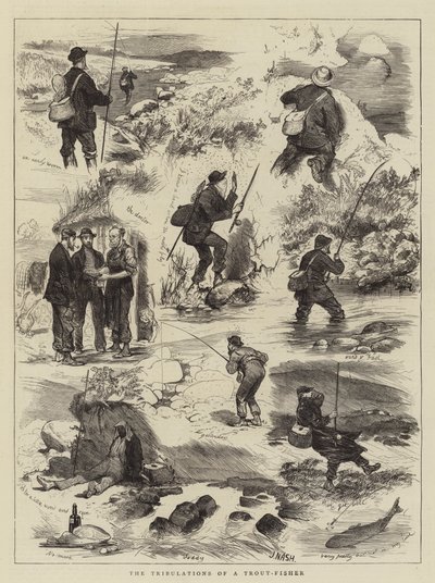 Las tribulaciones de un pescador de truchas de Joseph Nash